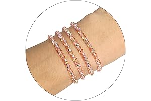 Trendy Pink Beaded Bracelets for Teen Girls