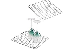 mDesign Modern Metal Sink Rack