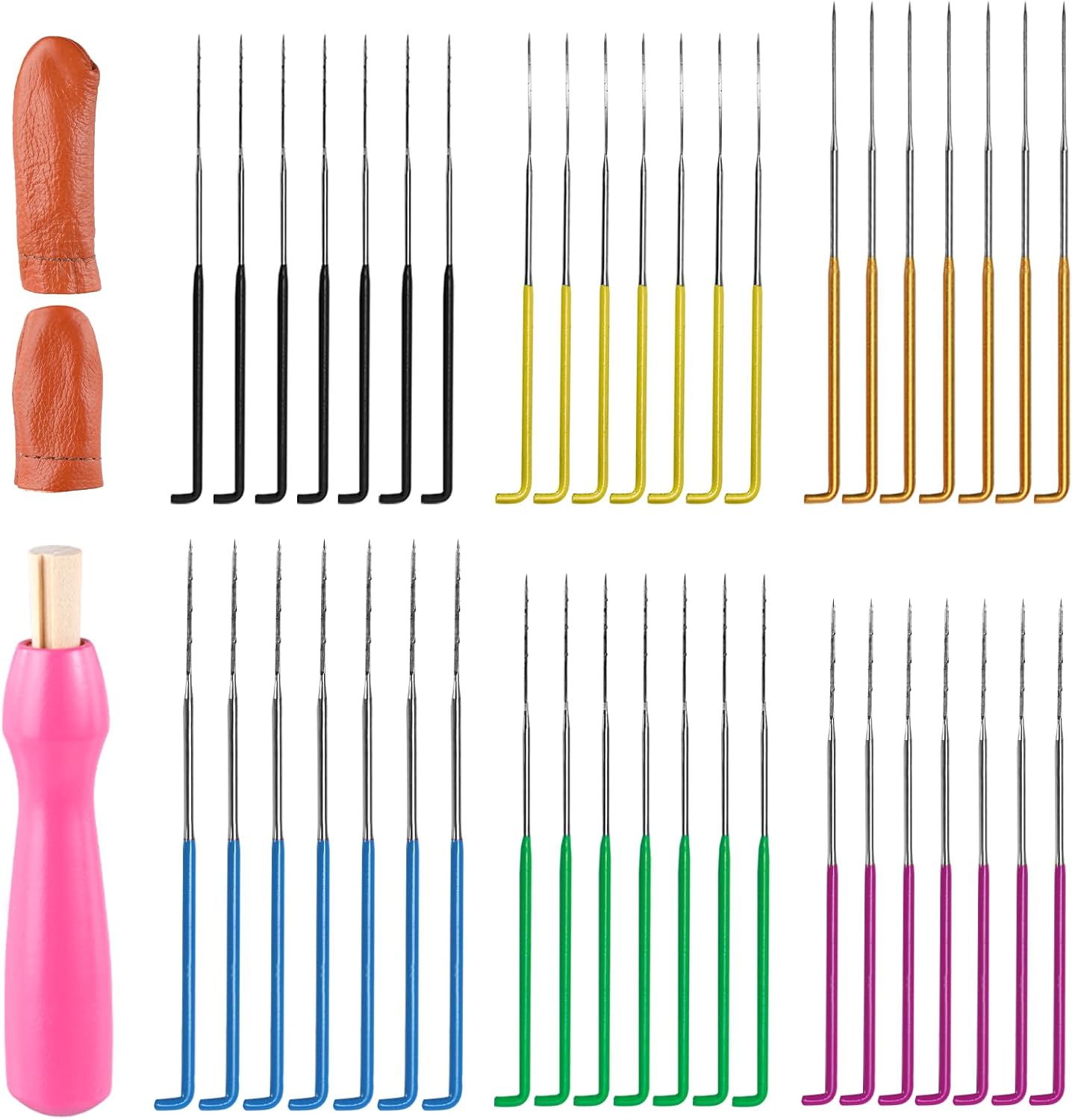 Mayboos 42 Pcs Needle Felting Needles,Wool Felting Supplies