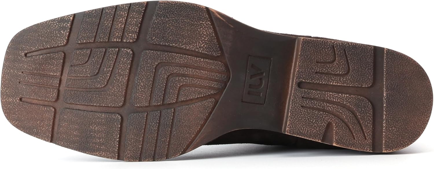 IUV Genuine Cowhide Suede Chelsea Boots For Men Western Boots Ankle Boot Casual Dress Slip On - Image 7