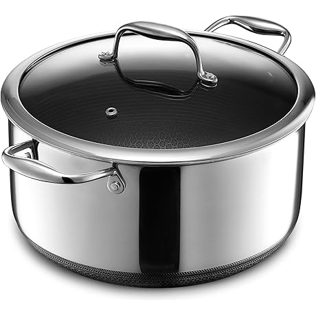 HexClad Hybrid Nonstick 8-Quart Stockpot: The Indulgence for Culinary Perfection