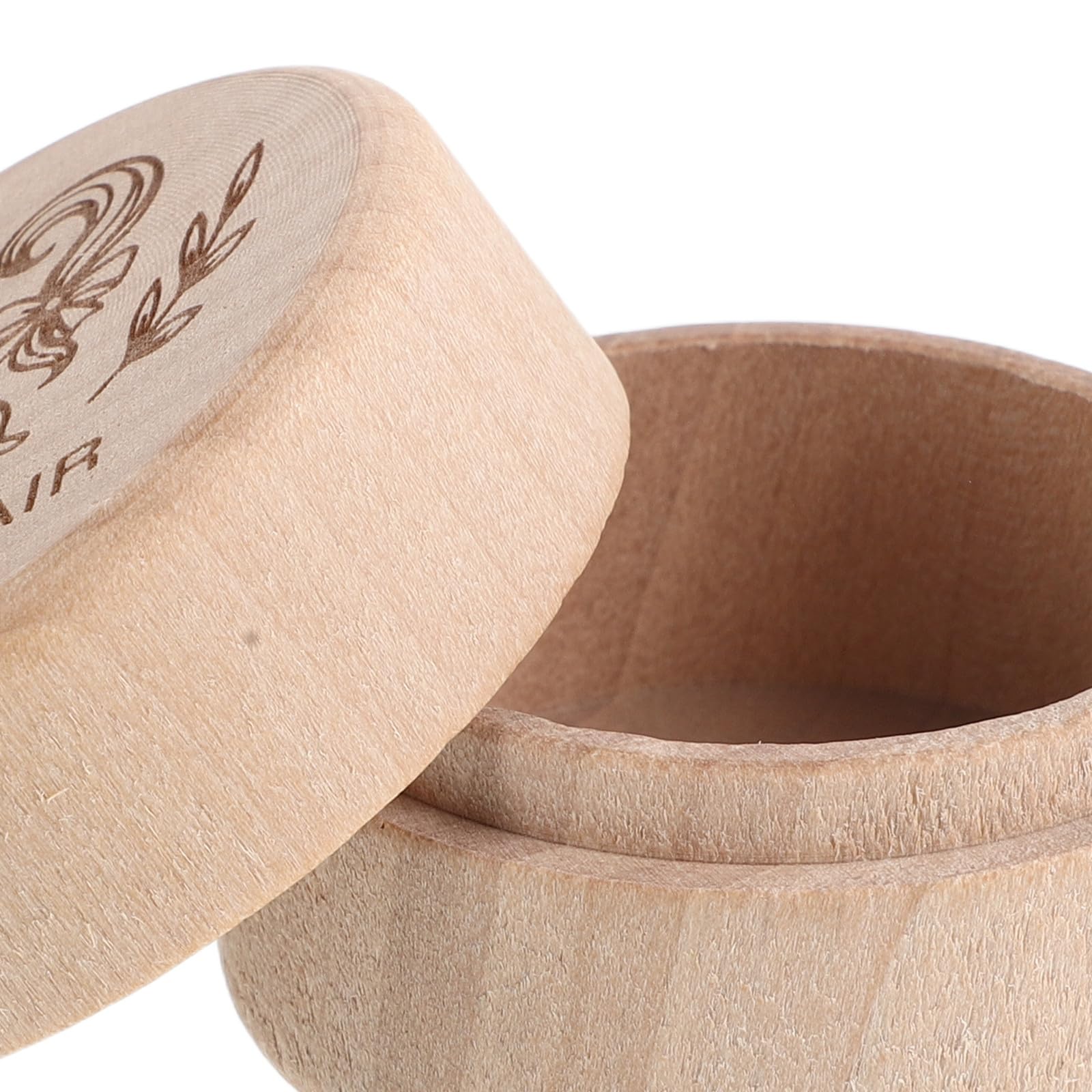 minkissy Caja de Recuerdo para Cordón Umbilical de Madera, para Guardar Pelo y Dientes de Ñiño, Adecuado para Cómoda o Mesita de Noche