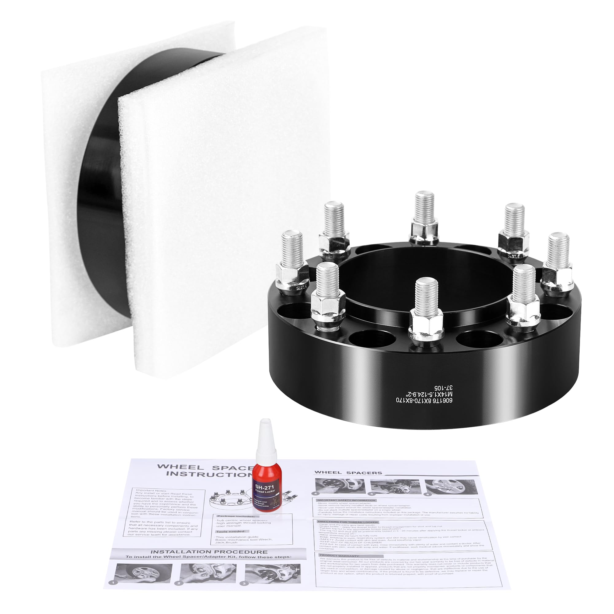 YIZBAP Wheel Spacers - Improve Ford Super Duty Stance -7