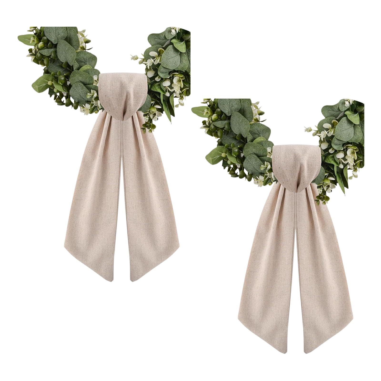 Extra Long 122Cm Wreath Sashes Ribbon for Holiday Decorations Polyester Materials Perfect for Christmas and Thanksgiving Home Deck Bend Belt