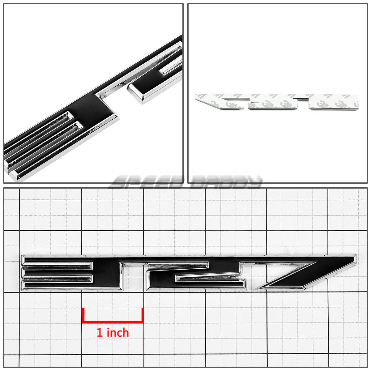 Auto Dynasty 2 x Metal Emblem Decal Logo Trim Badge 327 (Black & Silver)