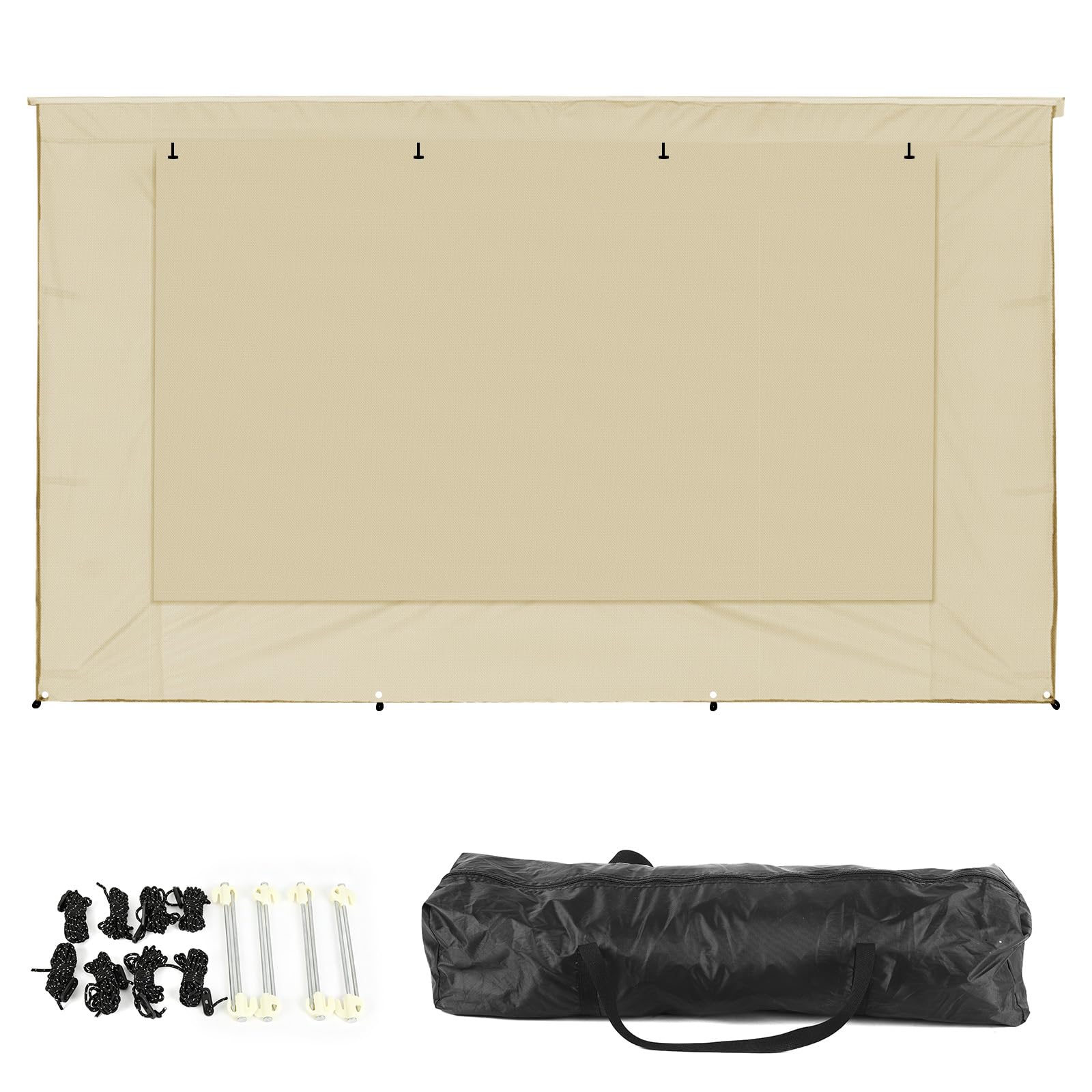 Protezione Solare per Camper Parete Frontale 2X3,7m, Tenda Universale