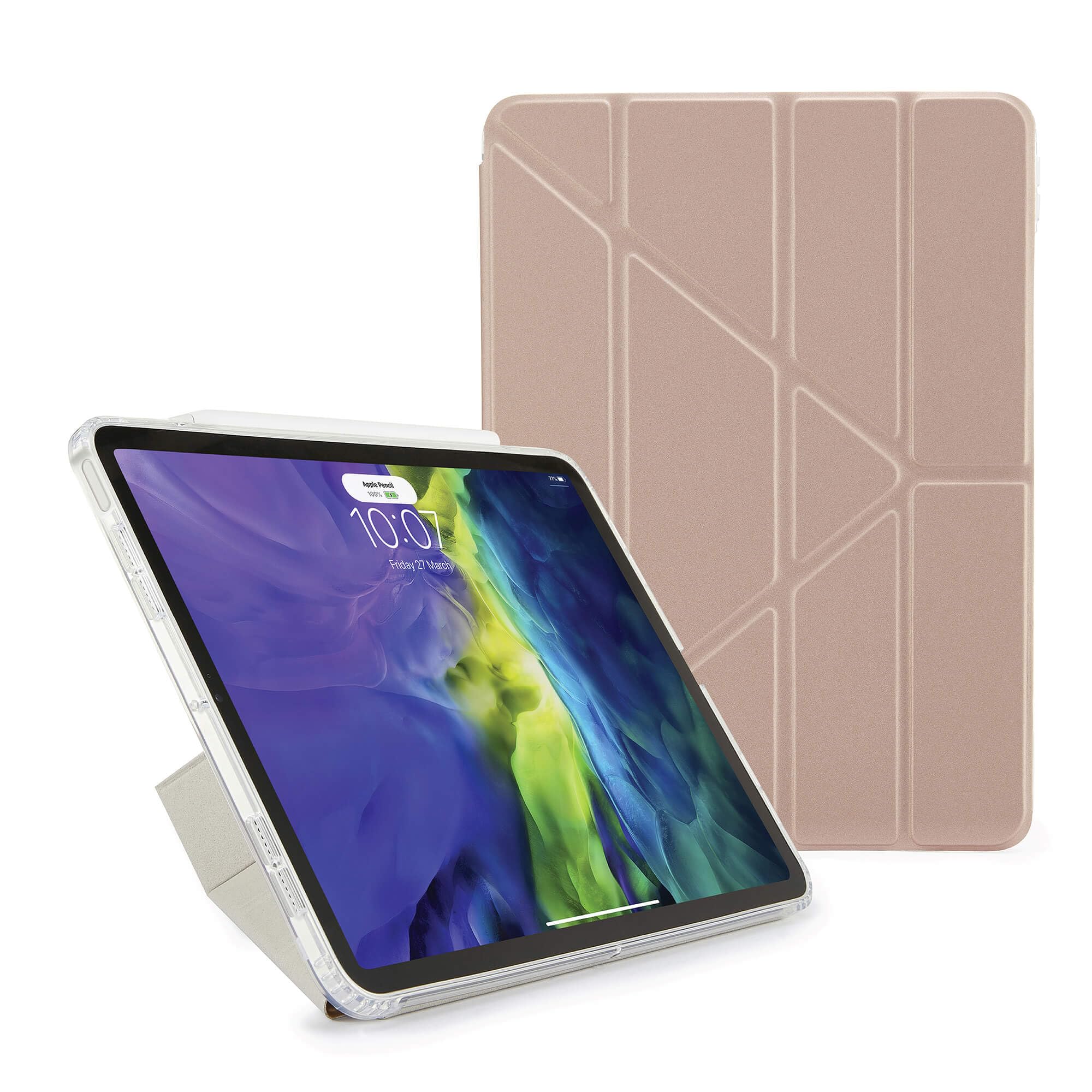 Pipetto Origami No1 27,7 cm [10.9] Custodia a libro Rose Gold (Pipetto iPad Air 10.9 Metallic Origam)