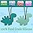 Chew Necklaces for Sensory Kids and Adults, 2 Pack Dinosaur Silicone Chewy Toys for Boys with Autism, ADHD, SPD, Reduce Chewing Fidgeting for Children, Oral Motor Chewing Necklace