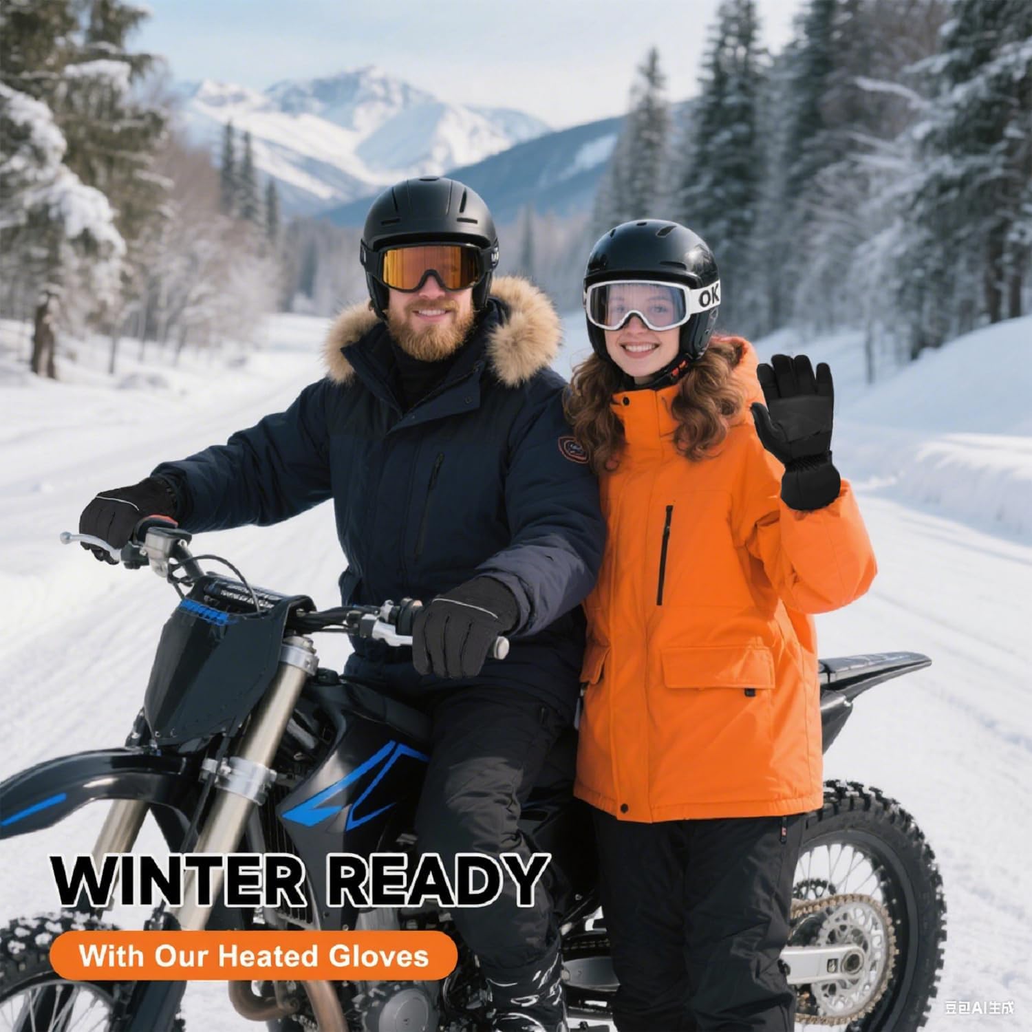 Svpro Batterie Rechargeable à écran Tactile Unisexe avec Gants Chauffants alimentés par Batterie pour la randonnée, la Chasse, la randonnée en Camping, Le réchauffement des Mains