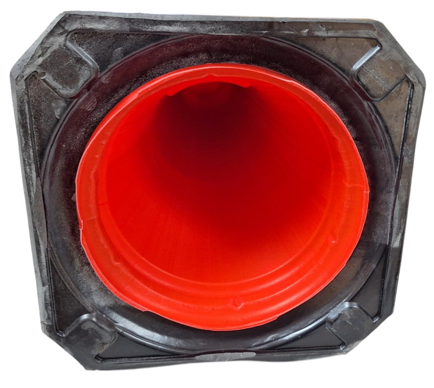 FERRETELIX 6 Conos de Señalización Rojo 50 cm – Base de Goma Reflectante
