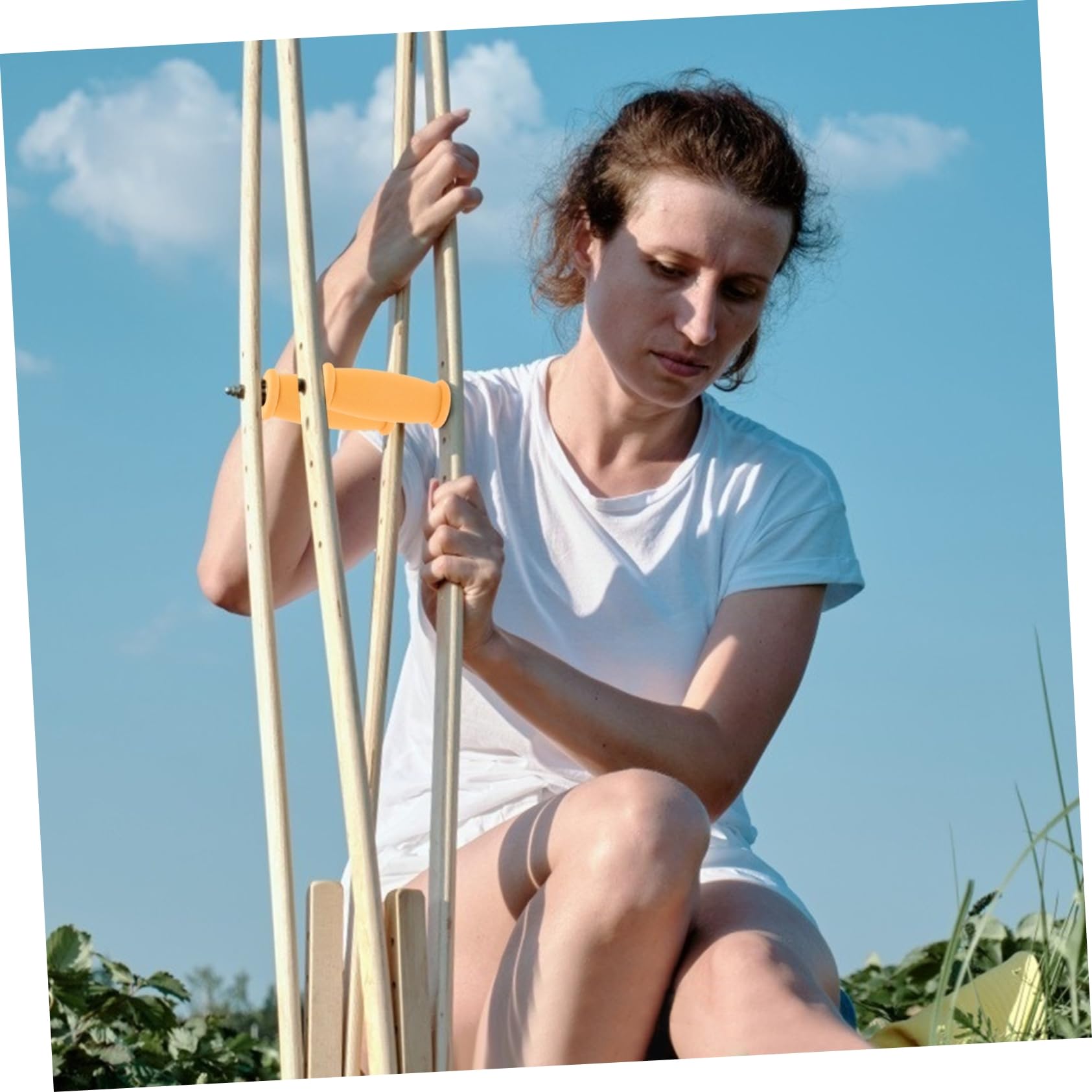 BUTIFULSIC 10pcs Crutch Accessories Crutch Grips Replacement Crutch Aluminum Crutches Cushions Crutch Underarm Pillow Crutch Hand Grip Crutch Handle Covers Crutch Padded Elastomer Yellow