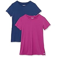 Amazon Essentials T-Shirt Tecnica Girocollo Elasticizzata Asciugatura Rapida (Anche)