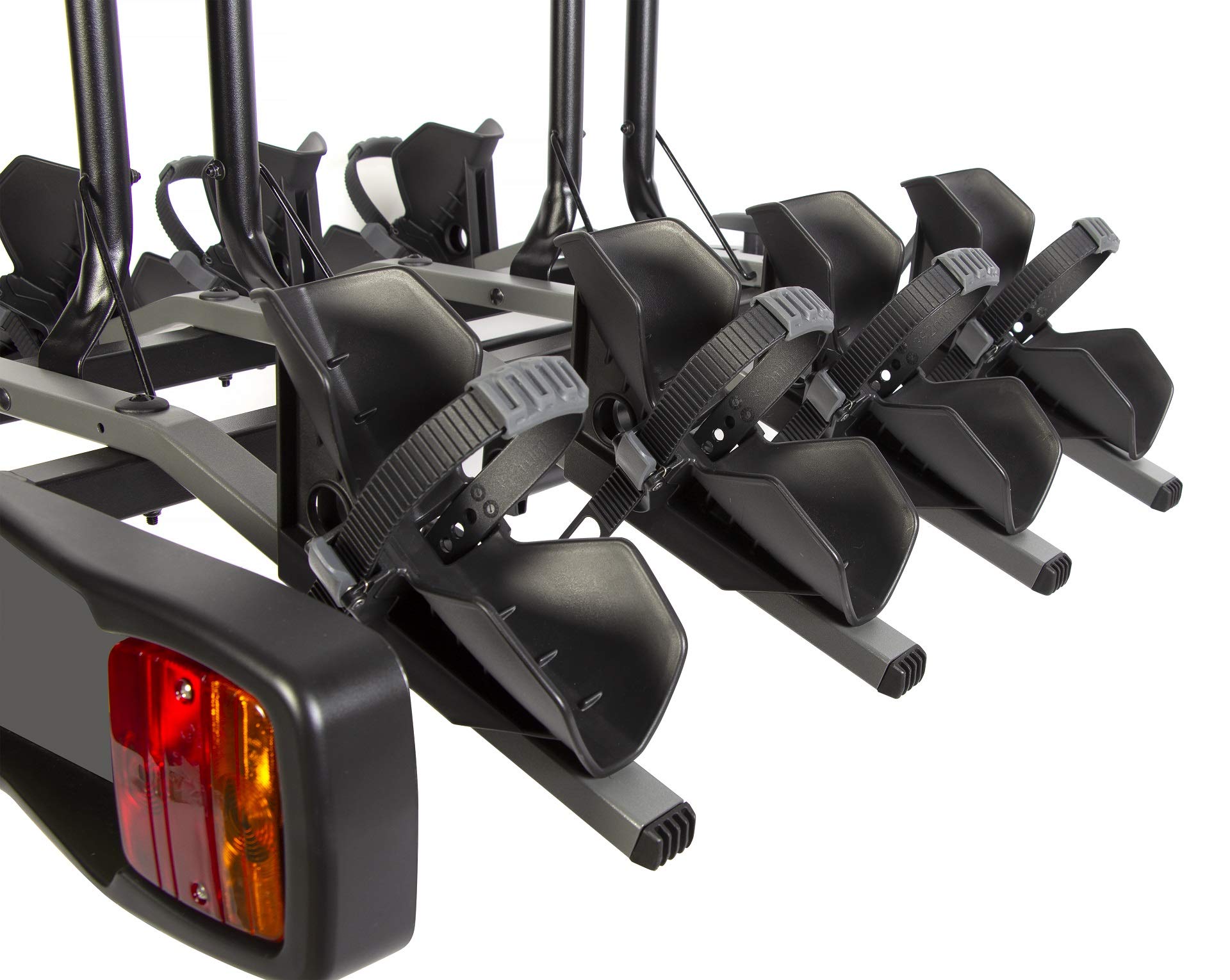 BUZZRACER 4 Portabicicletas sobre Enganche – Plataforma para 4 Bicicletas, Soporte para Bicicleta Coche