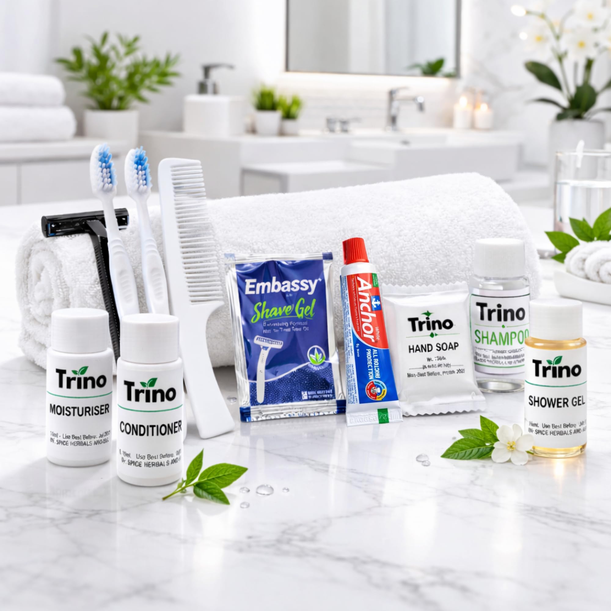 Trino Hotel Amenities Dental Kit for Guests, Complete Hotel Toiletries Kit & Morning Kit for Hotel Rooms, Travel-Friendly Hospitality Accessories for Guest Comfort and Daily Oral Care-image-25