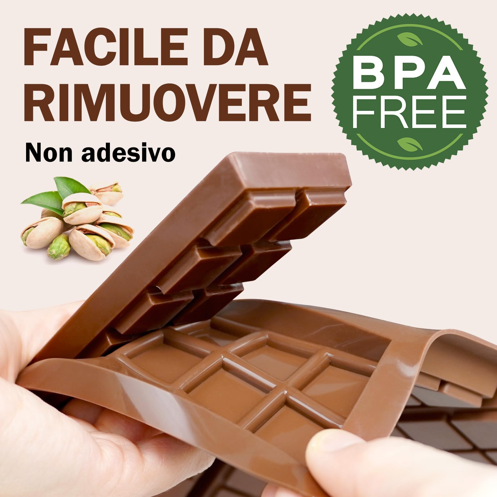 Stampo Per Cioccolato In Silicone Alimentare – 2 Pezzi, Antiaderente, Per Dolci E Cubetti Di Ghiaccio