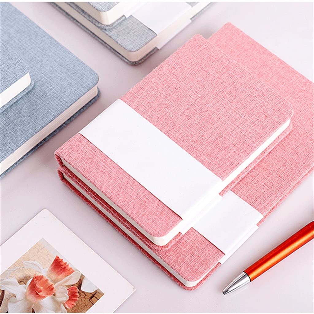 SePKUs Línea de papelería para reuniones y cuaderno en blanco, manual, tablero de escritura para diario en blanco ordinario con rayas (estilo a)