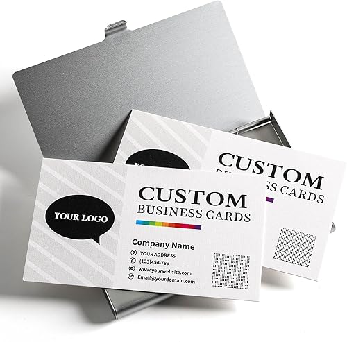 100-2000 tarjetas de visita personalizadas, papel especial de tela de 12.35 ozm, 3.5 x 2 pulgadas, tarjetas imprimibles personalizadas con tu
