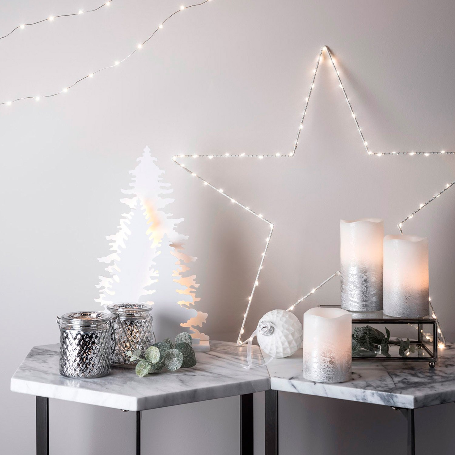 Lights4fun 3er Set LED Osby Sterne Timer Batteriebetrieb 59cm Leuchtsterne Kinderzimmer