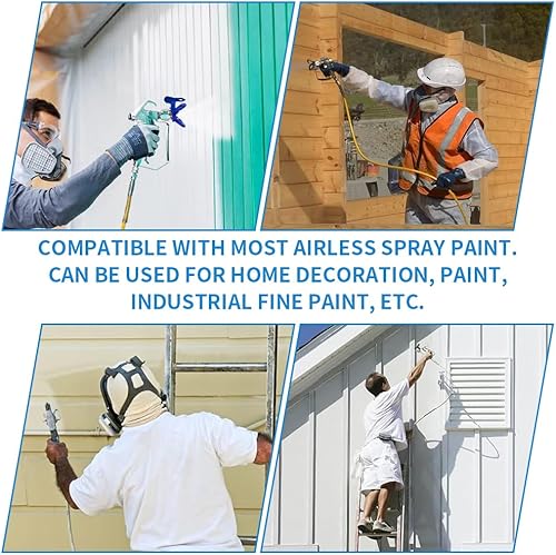 Miniatura 7 de Pistola pulverizadora de pintura sin aire con protector de boquilla, 517 puntas, junta giratoria de 3600 PSI y 2 piezas de pistola de pintura sin