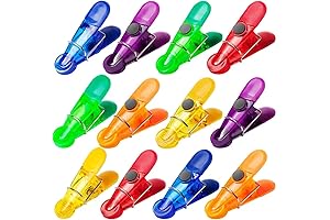 12 Pack Chip Bag Clips for Refrigerator Magnet Use