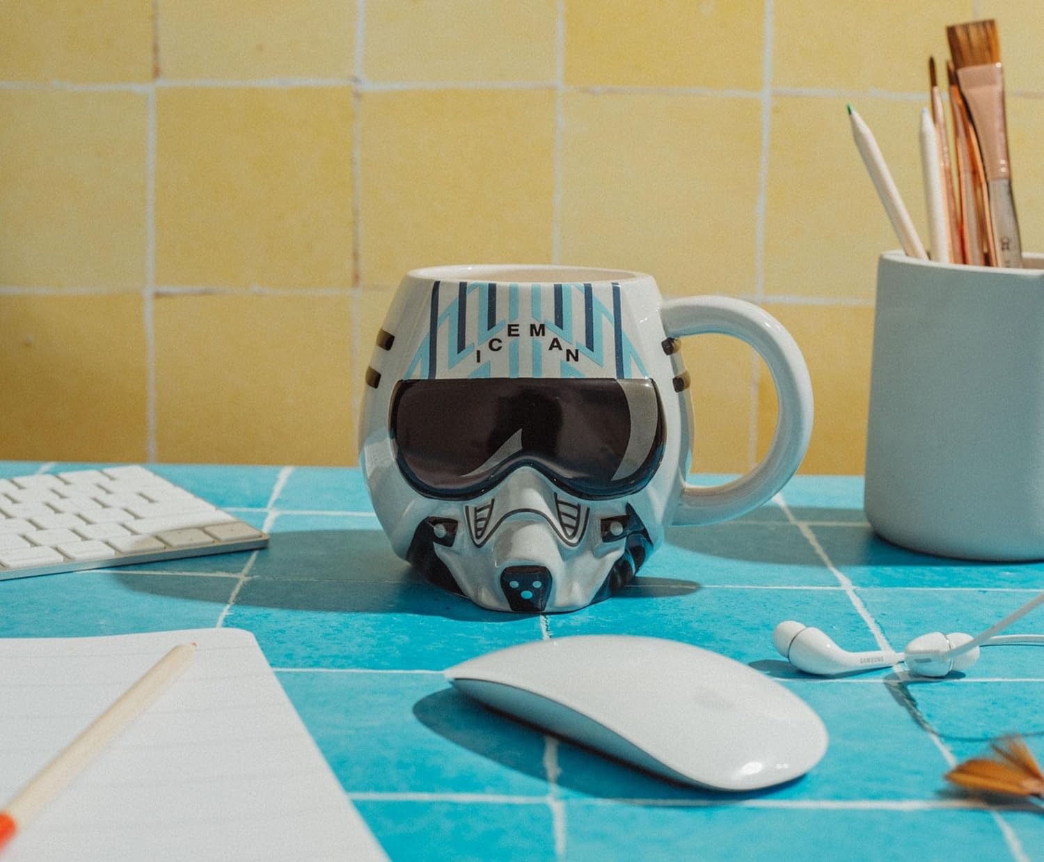 Toynk Top Gun: Maverick Iceman Helmet Sculpted Ceramic Mug | Large Coffee Cup For Cocoa, Tea | Holds 20 Ounces - Image 9