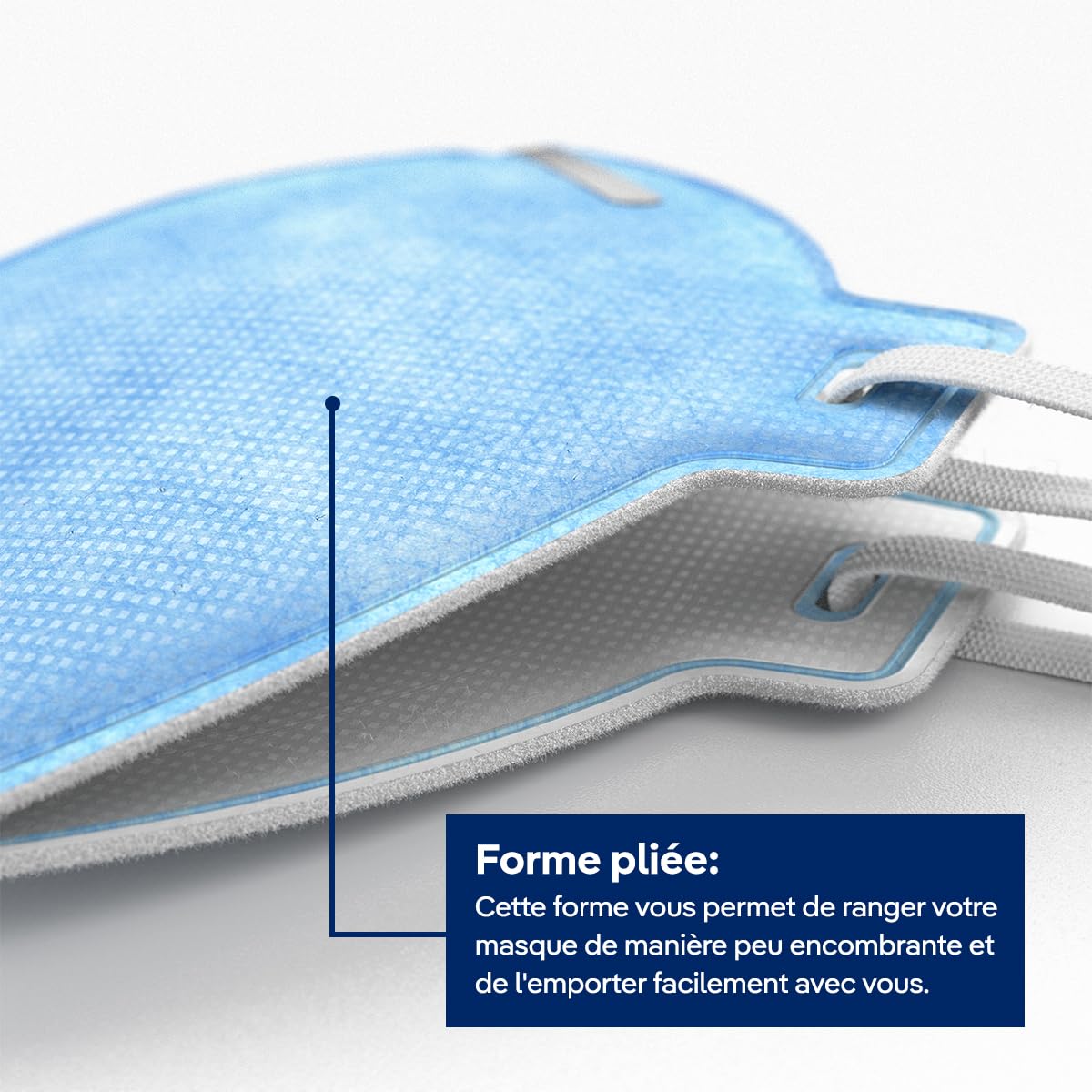 Dräger X-plore 1720 C Masque de protection respiratoire jetable FFP2 fabriqué en France | Des masques anti-poussières pour des travaux de construction, de bricolage et de peinture