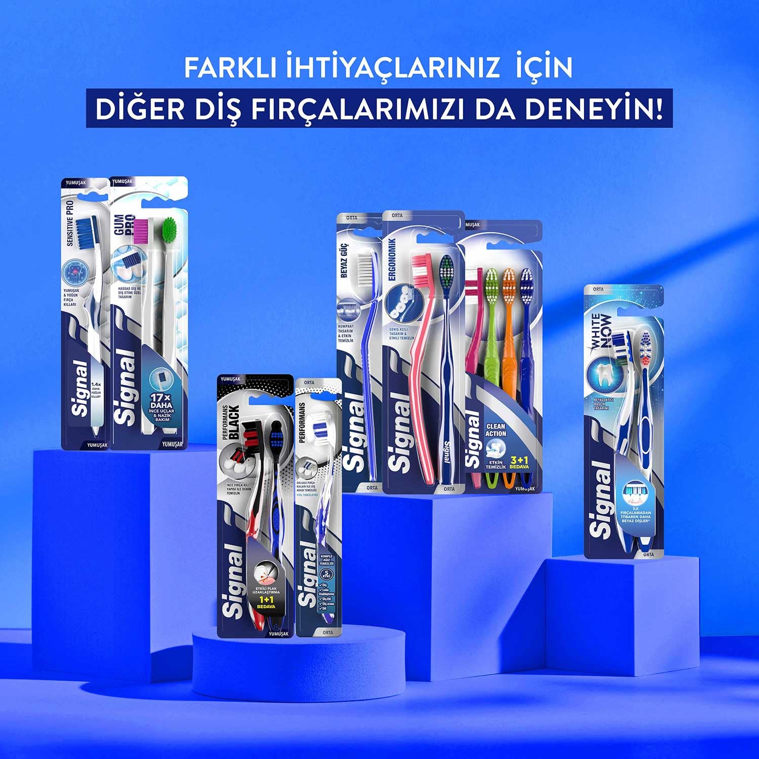 Signal Diş Fırçası Performance Black 2 Kat Yumuşak 31 gr 1+1