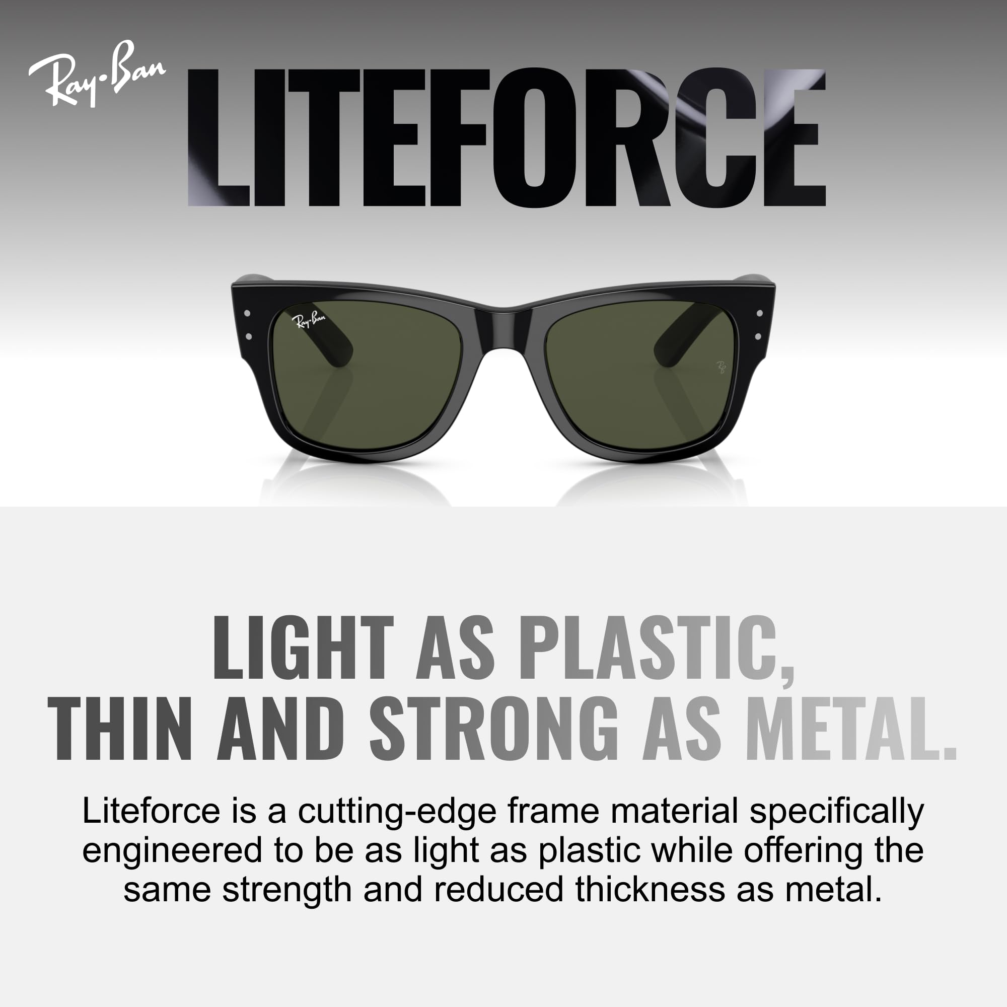 Ray-Ban Unisex Rb4468 Liteforce kwadratowe okulary przeciwsłoneczne