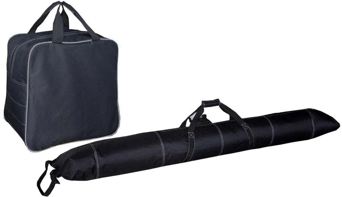 SportcasterSingle Ski Bag & Boot Bag Combo Black