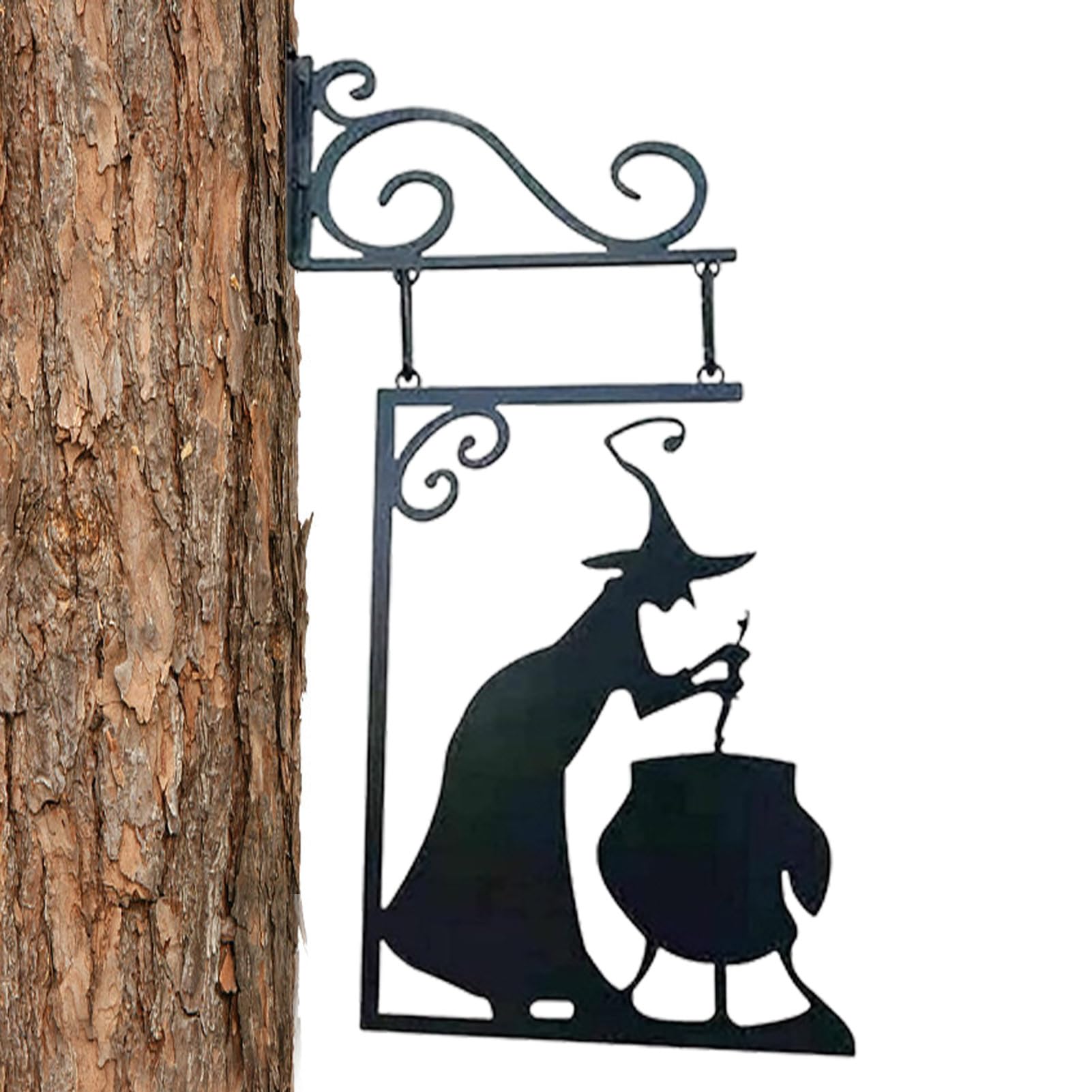 Sorcière en métal anti-vent pour décoration murale extérieure durable