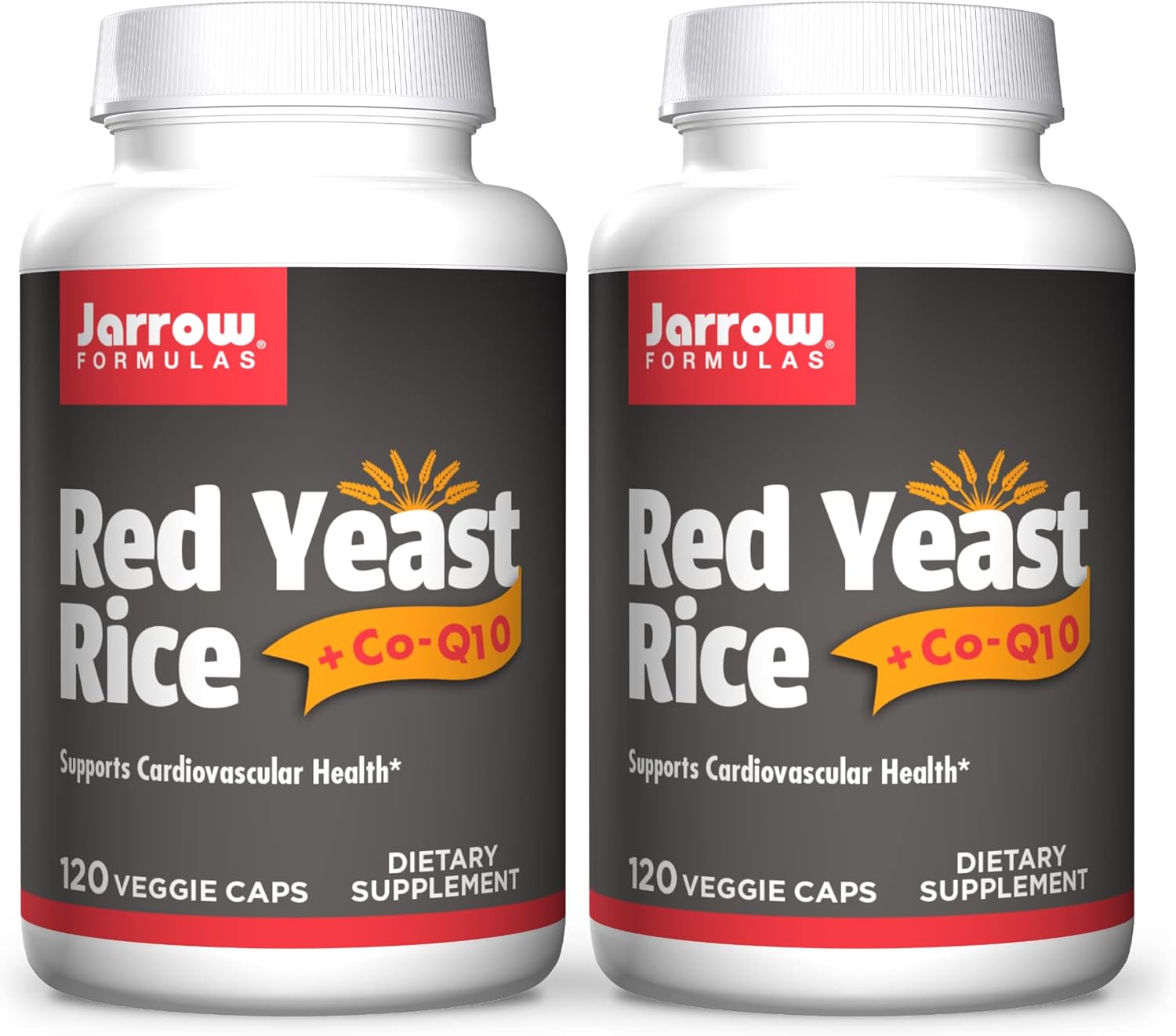 Jarrow Formulas Red Yeast Rice + CoQ10 Supports Cardiovascular Health