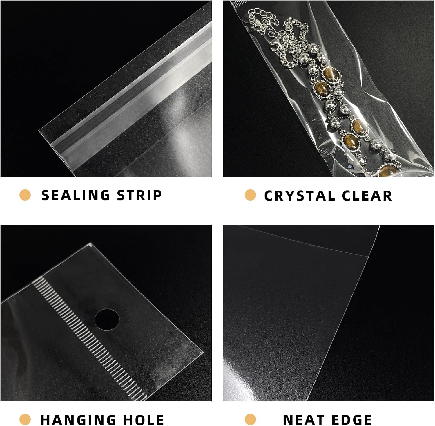 Morepack Hanging Hole Self Sealing Cellophane Bags 2x7 Inches, 100 Pieces image 3