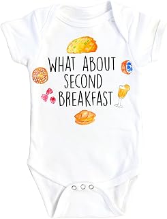 Second Breakfast Fantasy - Baby Boy Girl Clothes Infant Bodysuit Funny Cute Newborn