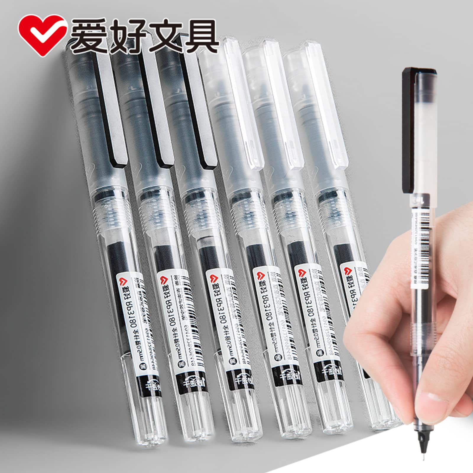 0 5mm Fine Gel Pens Black Red Ballpoint Pen for Adult Students School Office Writing Exam Stationery Supplies — view 6