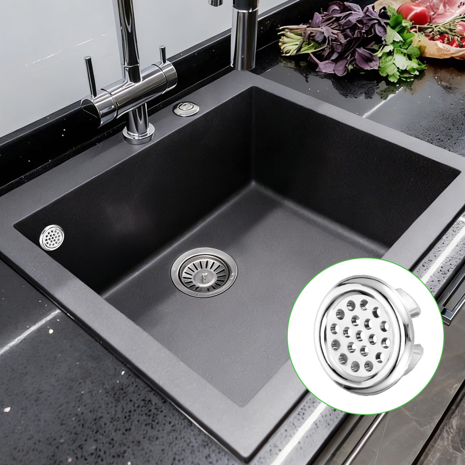 8 Piezas De Anillo De Desbordamiento De Lavabo, Cubierta De Rebosadero Para Lavabo, Revestimiento De Sifón Para Lavabo, Roseta De Rebosadero