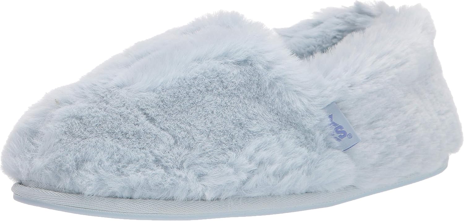 MUK LUKS womens on Slipper, Light Blue, Large US