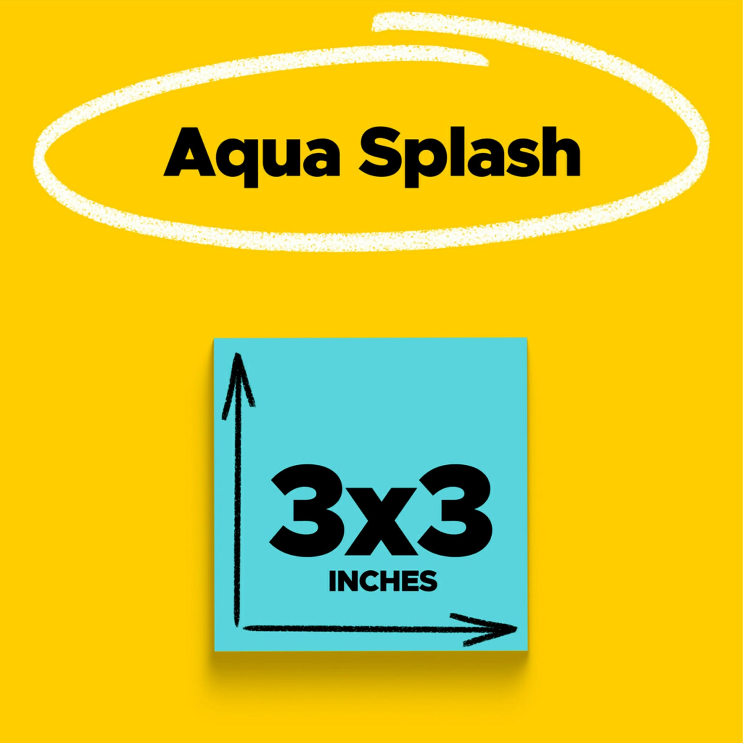 Post-it Super Sticky Notes, 3 x 3 Zoll, Grün, 5-pads/Pack