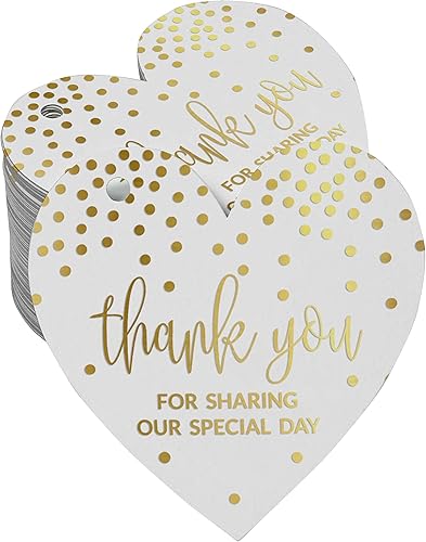Thank You for Sharing Our Special Day Bridal Shower-Baby Shower-Retiro-Boda-Cumpleaños, etiqueta de botella de papel de aluminio dorado real,