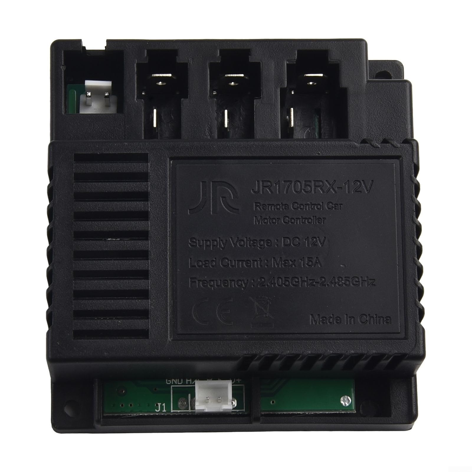 Mando a distancia y receptor para coche eléctrico para niños, 6 V, 12 V, 24 V, compatible con JR-RX-12V JR1705RX JR1758RX JR1810RX, función de arranque suave (JR1705RX Full set)