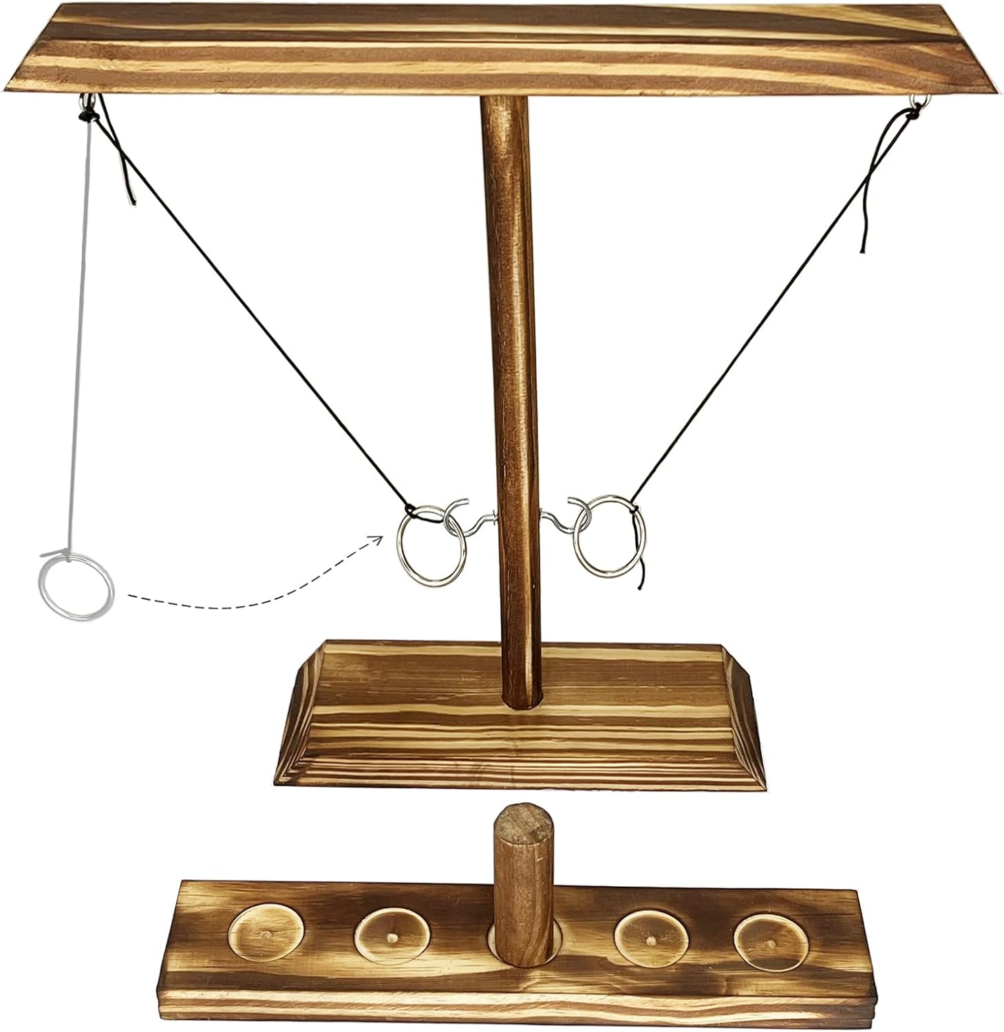 Amazon.co.jp フックとリングトスゲーム ループトス アウトドアゲーム 大人のパーティー&バーゲーム リングトスショットゲーム