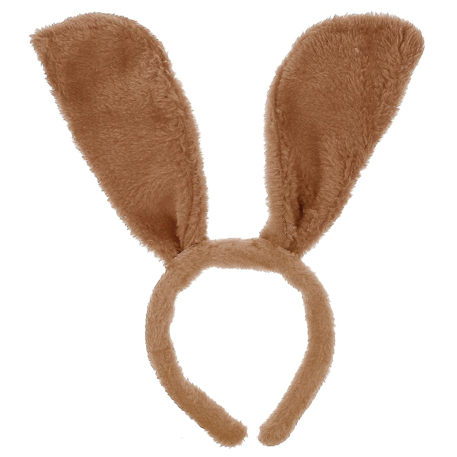 Accessoire cheveux oreilles de chien tissu peluche marron de festival