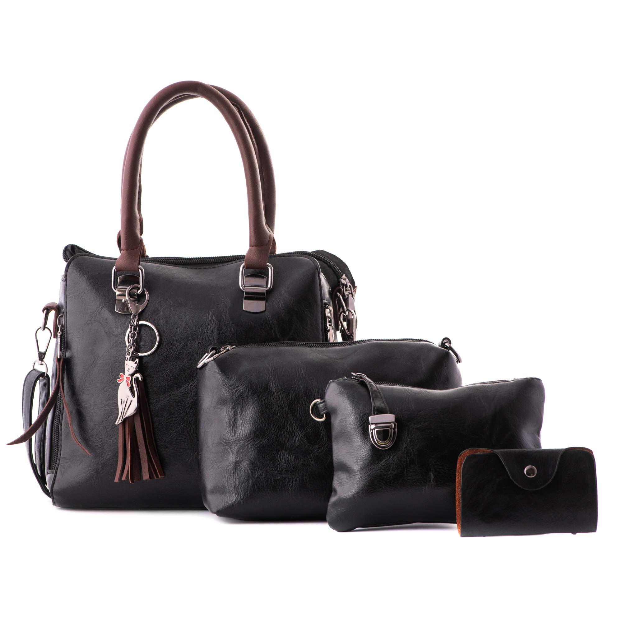 See full amazon price history chart for Womanix black PU combo handbag for ladies office, daily use set of 4 Womanix black PU combo handbag for ladies office, daily use set of 4 (B0D2P8L712) Amazon Price History, Amazon Price Tracker