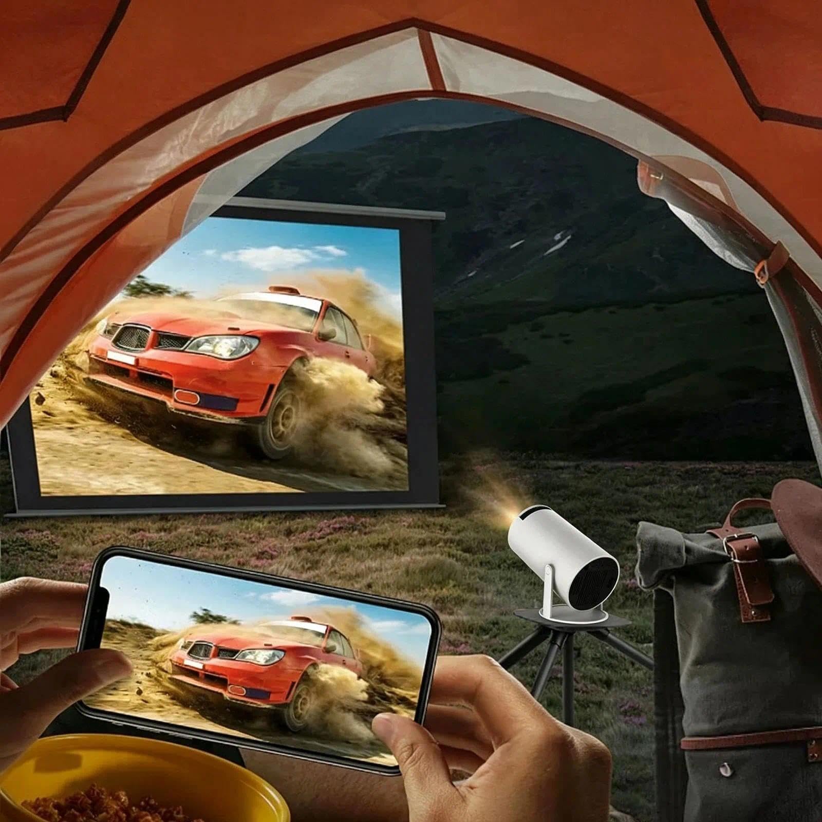 Cinemaster Pro - 4k Smart Projector,5g+2.4g Ad Altissima Velocità, Mini Proiettore Portatile Rotazione A 180°,Schermo Da 130" Aggiornato All'Hy300pro Con Wi-Fi E Bluetooth,Lapto Auto Keystone