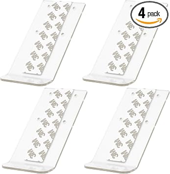 ToeIn - Hands Free Cabinet Door Solution - Adhesive Toe Foot Pull - 4 Pack