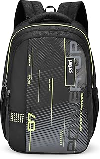 Safari Quadro 43L Casual Backpack with Armor Base and Antitheft Pocket, 4 Compartments, Bottle Holder, Front Pocket, File Price In India