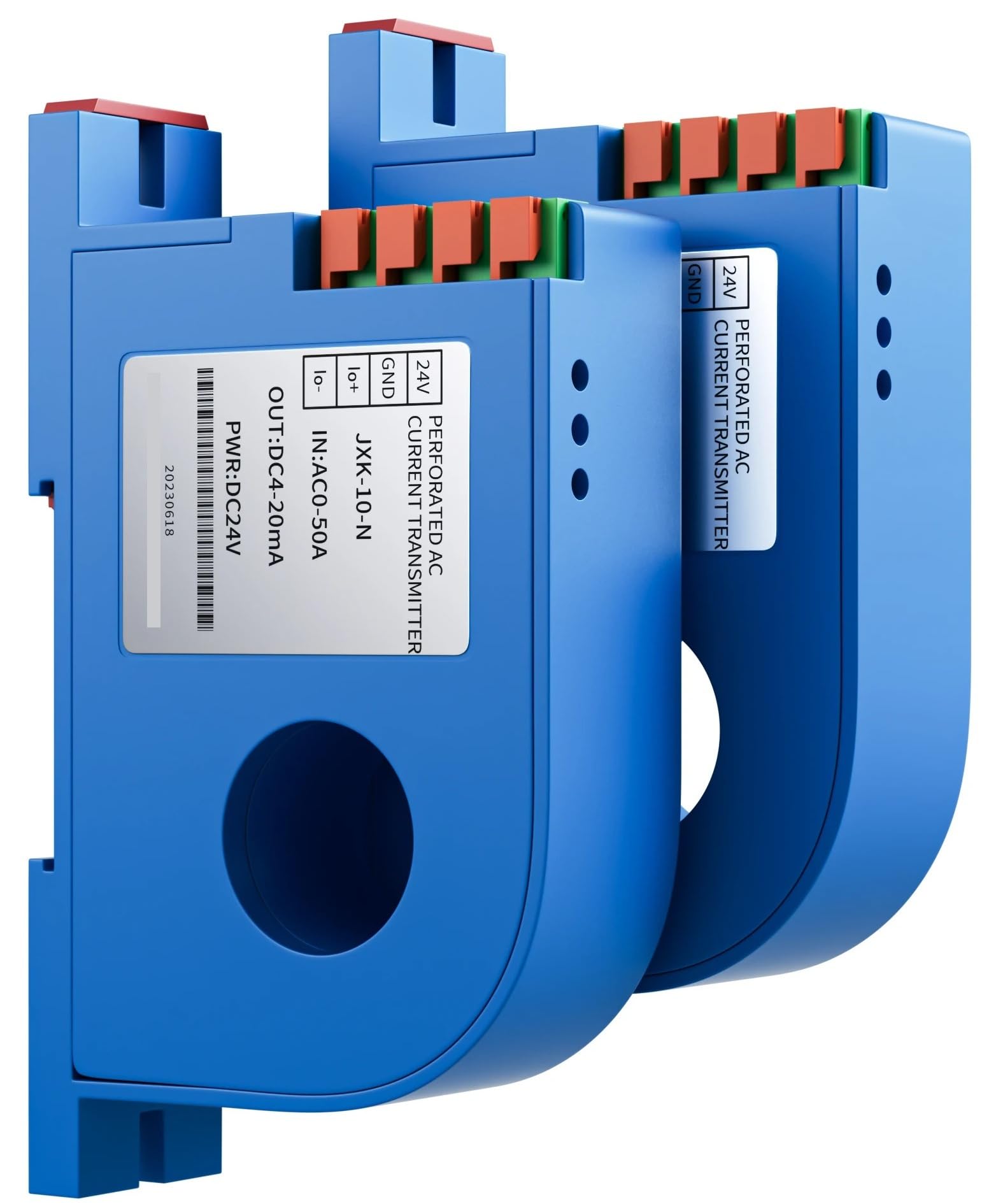 Effetto Sensore di corrente AC DC 5A 10A 20A 30A 50A 100A Trasduttore di corrente DC24V 4-20ma RS485 Trasmettitore di corrente JXK-10(AC0-100A INPUT_0-5V OUTPUT_DC24V)