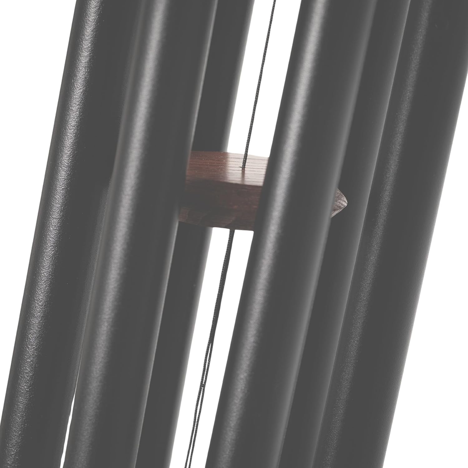 Woodstock Wind Chimes of Pluto Wind Chimes for Outside, 27" Black/Teak Small Light Sound Wind Chime Décor for Outdoor Garden, Patio, Porch, Encore Collection