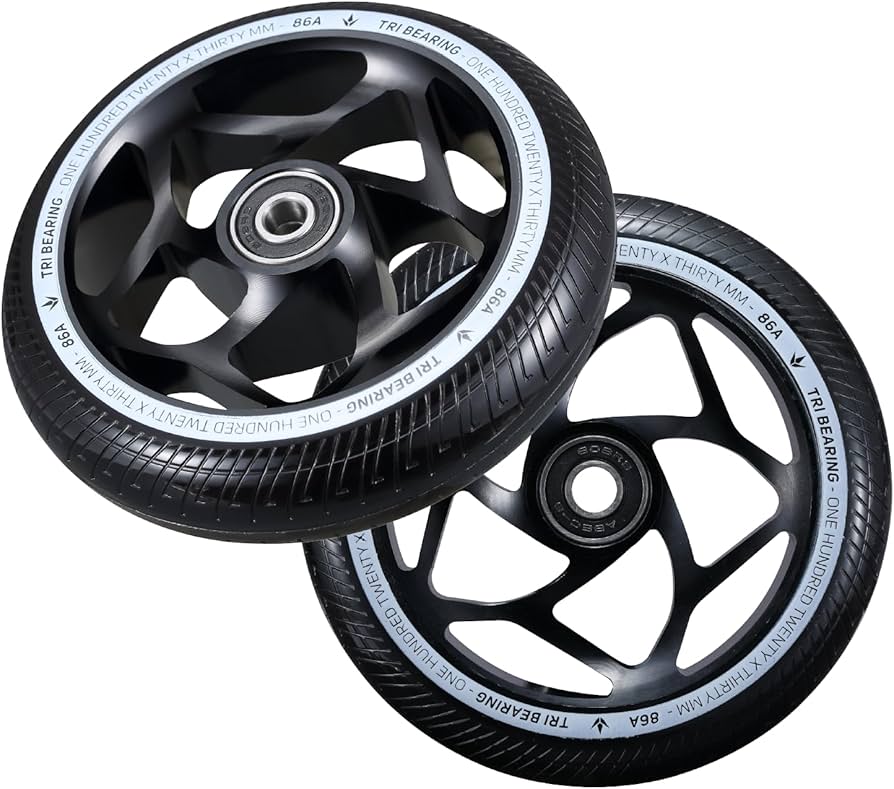 Amazon.com: Envy Scooters TRI Bearing Wheels Pair - 120mm x 30mm