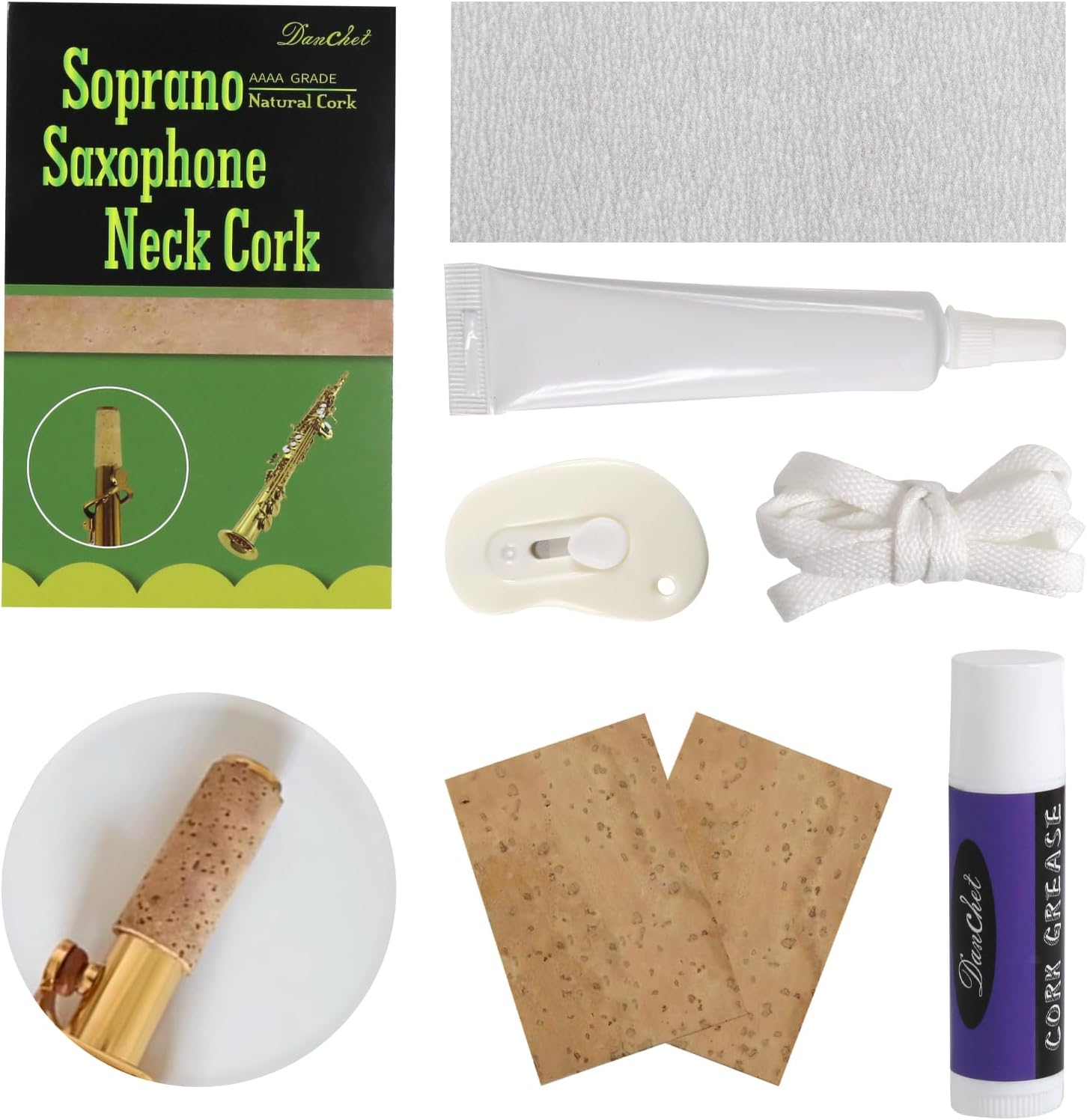 DANCHET Saxophone Accessories,Soprano Sax Cork Replacement