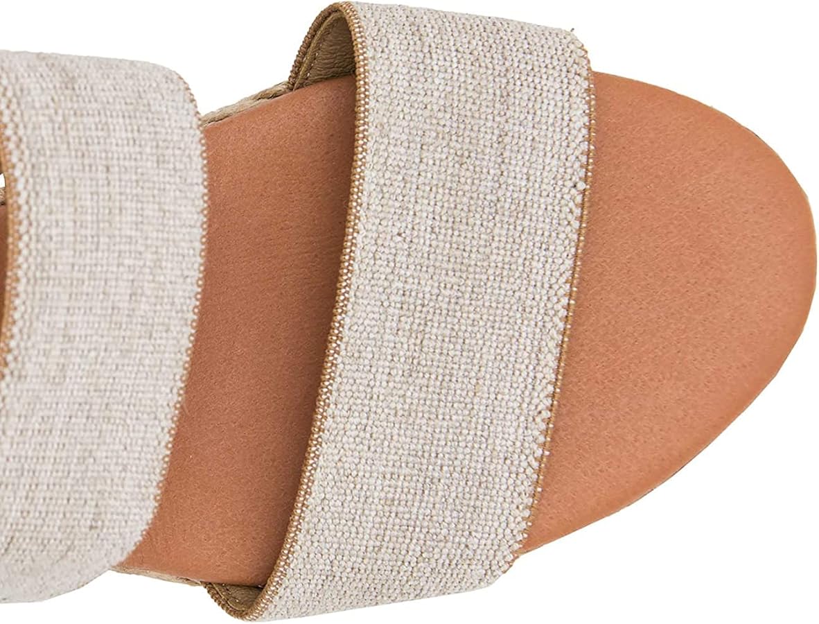 Amazon.com | André Assous Allison Wedge, Beige Linen, 5